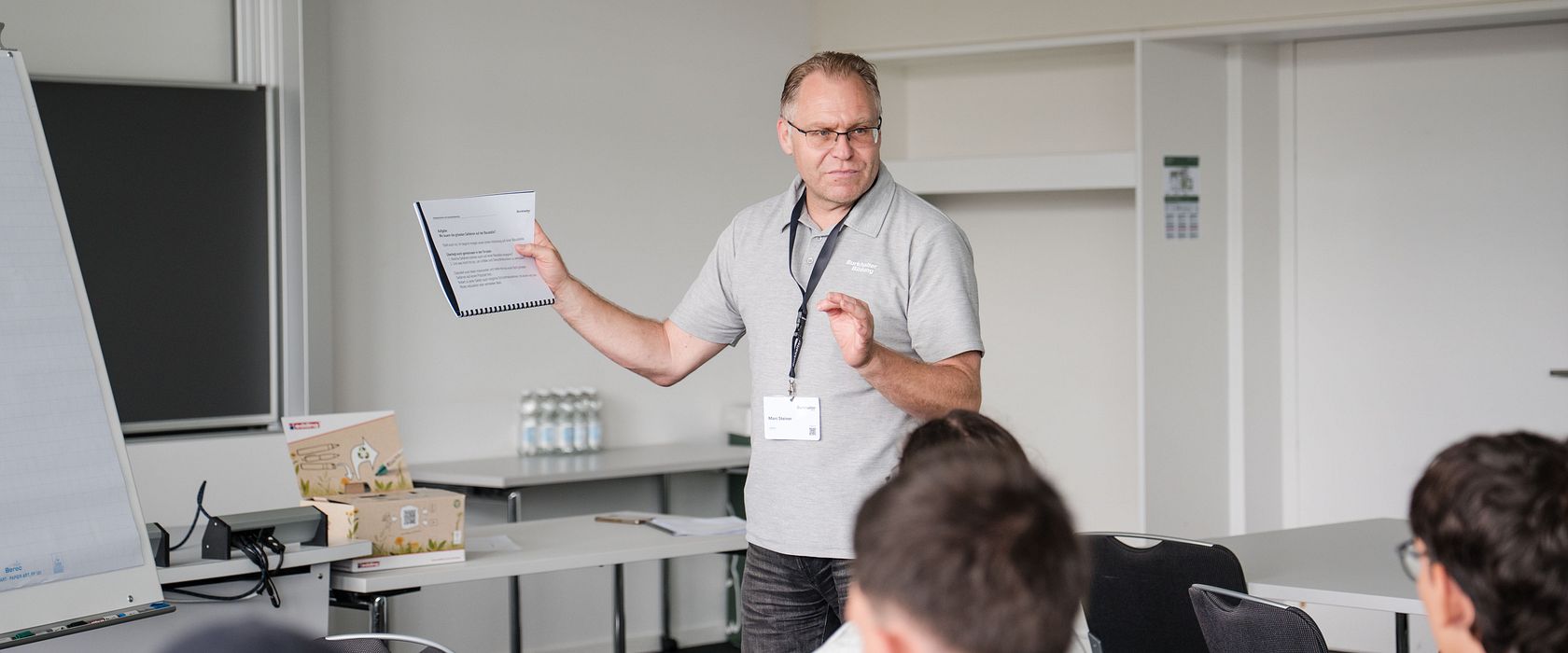 Marc Steiner, Berufsbildner bei der Burkhalter Gruppe.