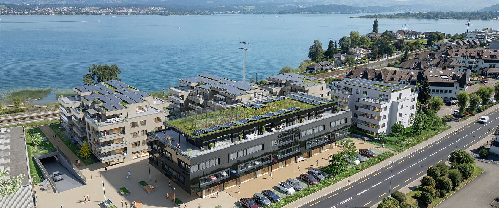 Der Parco Lago befindet sich an traumhafter Lage am Zürichsee.