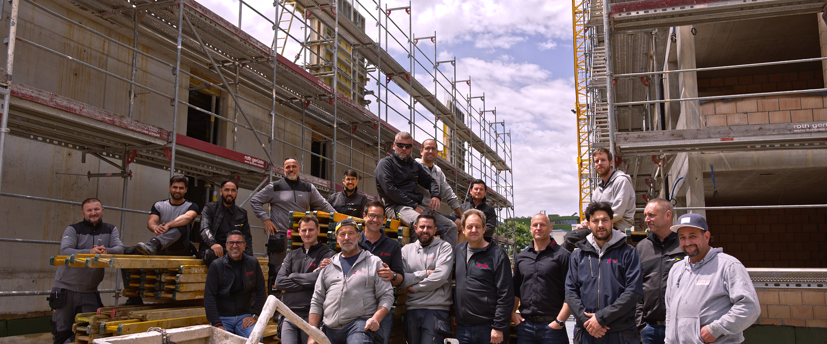 Die Teams arbeiten gewerkübergreifend Hand in Hand.
